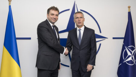 Meetings of the NATO Defence Ministers at NATO Headquarters in Brussels – Bilateral Meeting between NATO Secretary General and the Minister of Defence of Ukraine